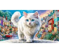 British-Shorthair Puzzle 1000 pièces Papier recyclé Jeu éducatif détente Beau Puzzle de décoration pour Adultes et Enfants 38x52/1000 pièces