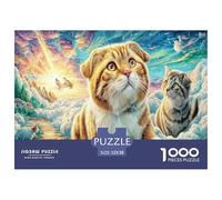 British Shorthair Puzzle 1000 Pièces pour La Famille - en Papier Recyclé, Un Captivant Défi Ludique pour Adultes Et Enfants, Idée Cadeau 52x38cm/1000pcs