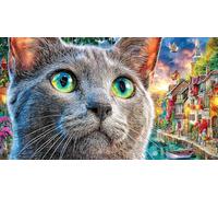British-Shorthair Puzzle pour Adultes 1000 pièces Extremement Difficile Stimulant Jeu éducatif détente Cadeau Amusant & Activité Maison 38x52/1000 pièces