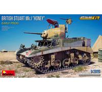 British Stuart Mk.i Honey Early Prod. Tank Intérieur Kit 1:3 5 Plastique Model