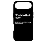 British Translation: Each to Their Own” Coque pour iPhone Air