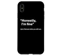 British Translation: Honestly, I'm Fine” Coque pour iPhone XS Max