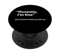British Translation: Honestly, I'm Fine” PopSockets PopGrip Adhésif