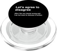 British Translation: Let's Agree To Disagree PopSockets PopGrip pour MagSafe