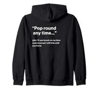 British Translation: Pop Round Any Time Sweat à Capuche