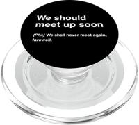 British Translation: We Should Meet Up Soon PopSockets PopGrip pour MagSafe