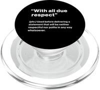 British Translation: with All Due Respect PopSockets PopGrip pour MagSafe