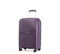 British Traveller Valise Cabine 40 Liters, Rigide Valise de Voyage à 4 roulettes et Serrure TSA, 55x40.5x22.5 cm (Violet)