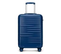 British Traveller Valise Cabine 54cm, Valise de Voyage avec roulettes 4x360 degrés et Serrure TSA (Marine)