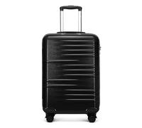 British Traveller Valise Cabine 54cm, Valise de Voyage avec roulettes 4x360 degrés et Serrure TSA (Noir)