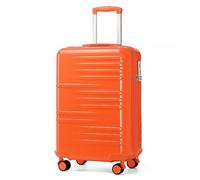 British Traveller Valise Cabine 54x36.5x21.5cm Valise Rigide Trolley en ABS+PC Valise de Voyage avec roulettes et Serrure