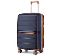 British Traveller Valise Grande Taille 76x50x31cm Valise de Voyage à roulettes et Serrure TSA Valises Bagages à main- 92L, Marine