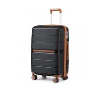 British Traveller Valise Grande Taille 76x50x31cm Valise de Voyage à roulettes et Serrure TSA Valises Bagages à main- 92L Noir
