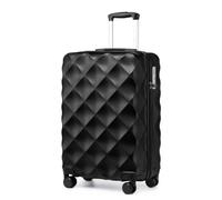 British Traveller Valise Moyenne Soute 64cm 57L Rigide TSA Noir