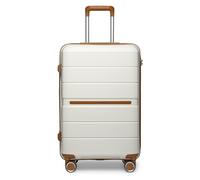 British Traveller Valise Soute, Valise Rigide en Polypropylène, 66x44x28.5 cm (Crème)