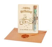 BRITIVIVE Cadeau en argent, confirmation, cadeau d'argent, cadeau d'anniversaire, cadeau de souhaits, en bois, pour filles et garçons, cadeau créatif