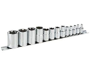 Britool E034801B Jeu de douilles Torx 1/4", 3/8" & 1/2" 13 pièces (Import Grande Bretagne)