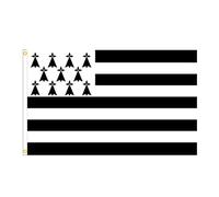 Brittany Flag, France Drapeau, région française des drapeaux de Bretagne, 90x150 cm de jardin national drapeau de jardin country suspendu.