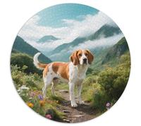 Brittany, Jeu Circulaire Exigeant De 1000 Pièces Avecchien de Compagnie, Recommandé pour Moments De Silence Et Concentration 1000pcs (67.5x67.5cm)
