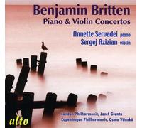 Britten : Concertos (Piano, Violon). Servadei, Azizian, Vanska.