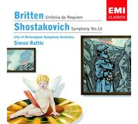 Britten – Sinfonia da Requiem / Symphonie n°10 – CD – Rattle, Cbso – Encore