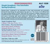 Britten Spring Symphony / Four Sea Inte by Royal Opera House Orchestra NEUF
