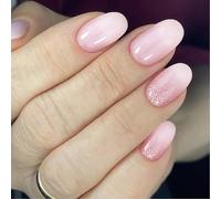 Britters Ongles Ovales Courts 24pcs Press Sur Des Ongles Décoration De Manucure À La Mode Faux Adapté À Divers Événements ABS