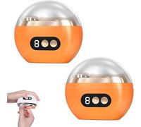 Brittrove 3-in-1 Automatic Fingernail Trimmer Quiet, Voguehom Multi-Functional Electric Nail Trimmer, 3 Speed Adjustable, USB Rechargeable for Adults Seniors (2PC Orange)