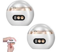 Brittrove 3-in-1 Automatic Fingernail Trimmer Quiet, Voguehom Multi-Functional Electric Nail Trimmer, 3 Speed Adjustable, USB Rechargeable for Adults Seniors (2PC White)