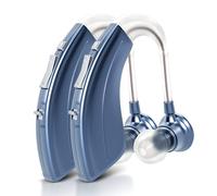 Britzgo 500 heures d'autonomie de la batterie extra longue, fonction de réduction du bruit pour des conversations claires, boutons numériques pour un contrôle précis du volume (2, bleu)