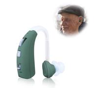 Britzgo Dispositif de réduction de bruit intelligent, autonomie longue durée, design contour d'oreille, amplificateur de son portable (Vert foncé)