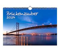 Briückenzauber Calendrier DIN A4 pour 2024 River Bridge Ponts - Souelenzauber