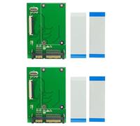 BRIUERG 2 x 4,6 cm 40 broches ZIF/SSD HDD disque dur vers 7+15 22 broches SATA adaptateur convertisseur carte