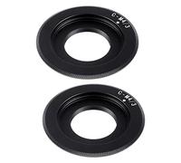 BRIUERG 2X C - Monture d'objectif - Quatre tiers (,pour) Support de corps d'appareil photo Adaptateur de monture d'objectif C - / 3