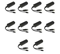 BRIUERG Lot de 10 répartiteurs USB PoE 48 V vers 5 V 2 A/3 A Mini USB Norme nationale avec chargement de téléphone intelligent