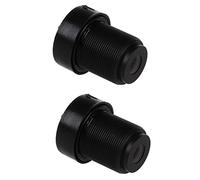 BRIUERG Lot de 2 objectifs de vidéosurveillance 1/3 2,8 mm pour caméra de sécurité CCD Noir