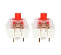 BRIUERG Lot de 20 commutateurs mécaniques en plastique pour clavier MX RGB Rouge cerise 3 broches