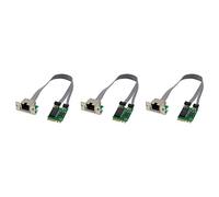 BRIUERG Lot de 3 cartes réseau Mini PCIE M.2 A+E vers RTL8111F Gigabit Ethernet à port unique RJ45