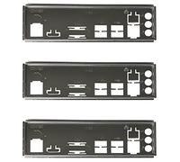 BRIUERG Lot de 3 plaques arrière I/O pour carte mère B250C B75 12USB B75 8 USB pour carte mère IO Baffle