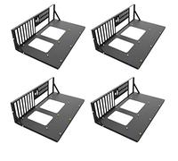 BRIUERG Lot de 4 supports de carte mère ETH Mining Frame Mining Mining Rig Case Support ITX/Mini ATX pour 8 GPU (ATX)