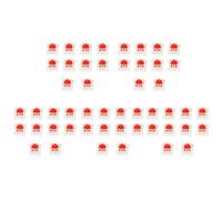 BRIUERG Lot de 50 commutateurs mécaniques en plastique pour clavier MX RVB 3 broches Rouge cerise