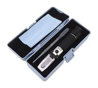 Brix Meter Réfractomètre 10-30% en aluminium Portable Teneur en Sucre Hydromètre pour Fruits Miel Autres Boissons Sucrées