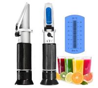 Brix Réfractomètre,V·RESOURCING Sucré Réfractométre de 0 a 32 Precision pour Tester Légumes & Fruits,Jus de Fruits, Vin, du Lait