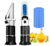 Brix Réfractomètre,V·RESOURCING Sucré Réfractométre de 0 a 90 Precision pour Tester Légumes & Fruits, Sucré dans le Miel,Jus de Fruits, Vin, du Lait