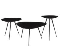 Brix - Table basse Brix Loua noire - 70x70x39 - Bois de manguier