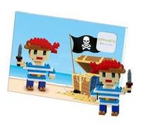Brixies 220.029 Carte Postale Pirate 3D Puzzle