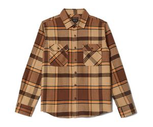 Brixton - Bowery Flannel - Chemise - L - sand / pinecone / solar orange
