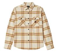 Brixton - Bowery Heavy Weight L/S Flannel - Chemise - L - whitecap / pineconebrown / saffron