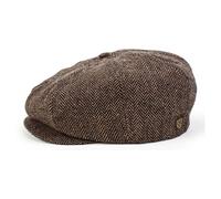 Brixton Cap Brood Brown Khaki Herringbone S