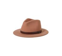 Brixton Chapeaux 'MESSER' brun foncé / rouge rouille, Taille 59-60